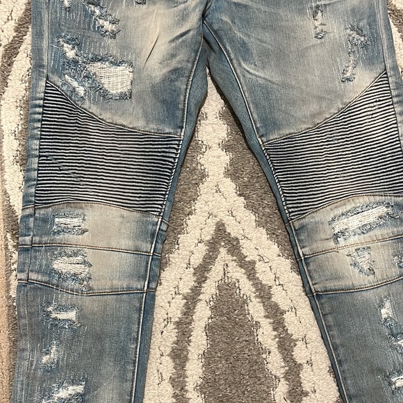 Embellish ribbed biker jeans - Picture 3 of 3